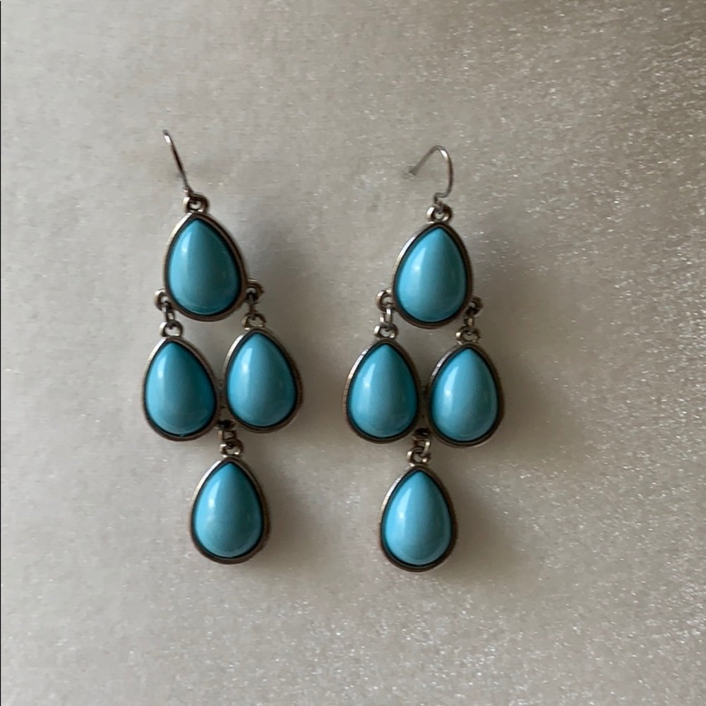 Turquoise chandelier earrings